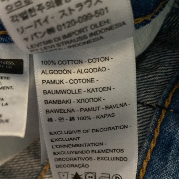 💙NWT: LEVI'S - High Waisted Straight Ripped Jean - Size 31 - Picture 9 of 14